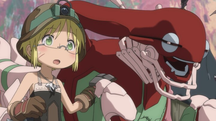 "Short-haired Riko❤driving a Gundam! So cool and cute~" [Made in Abyss]