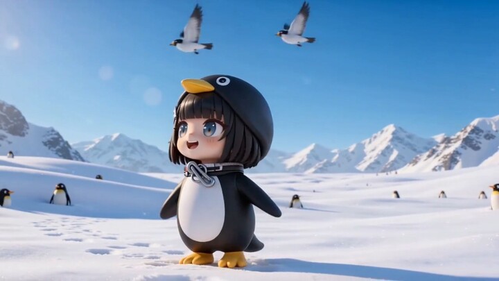 ลูกเพนกวินอยากบินสูงๆ หน่อย~ 【กิจวัตรเลี้ยงลูกในดินแดนสุดท้าย】