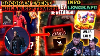 KULGAR‼BOCORAN EVENT BULAN SEPTEMBER,BUNDLE/KARAKTER FREE FIRE