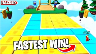 🔥Fastest Win In Tile Fall Map Stumble Guys🔥 | New Tricks In Icy Heights Map Stumble Guys| Block Dash