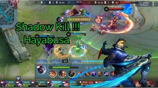 Hayabusa shadow kill police skin bantai lawan !!! |MLBB Mobile Legend