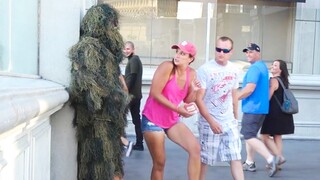 FUNNY Bushman Prank! SHE Was In Shock!