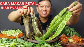 3 PORSI NASI BAKAR PECAK IKAN ASIN PEDA + LALAP PETAI MENTAH + SAMBEL TERASI + LALAPAN JOTANG MENTAH