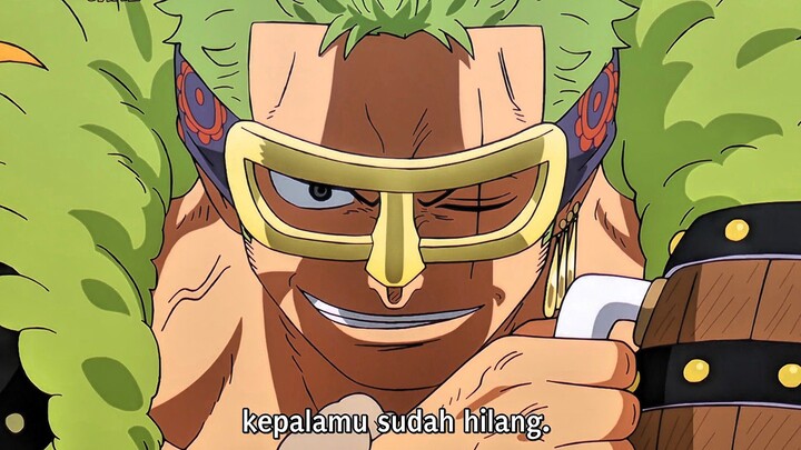 ONE PIECE EPISODE 1166 - ROAD DIINTIMIDASI ZORO