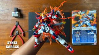 沉浸式拼装模型：万代 HGBF 043 1/144 创制 神木燃焰 燃烧高达
