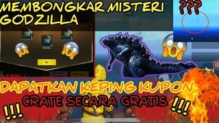 CARA MENDAPATKAN KEPING KUPON CRATE GRATIS LAGI!!! + MENGUAK MISTERI GODZILLA DI MAP ERANGEL - PUBG