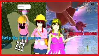 HOW TO HELP THE LOST PERSON IN Sakura School simulator AND KILL THE OCTOPUS(MISSION)|Angelo Tea