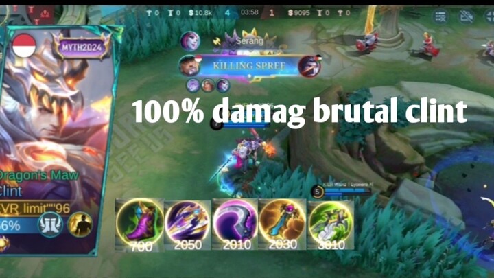 mantap si Clint damag nya