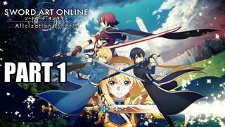 Sword Art Online: Alicization Lycoris - Gameplay Walkthrough Part 1