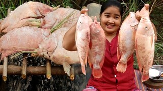Cooking Red fish with salt recipe & Cooking life