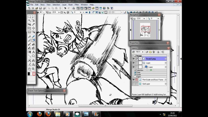 Tutorial Manga Studio - Scan import