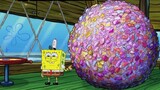The Krusty Krab is so dirty that the garbage piled up can form a giant ball