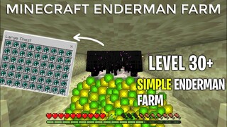 How to Make Enderman Farm in Minecraft Bedrock 1.17 Unlimited XP Farm