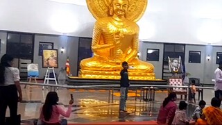 buddha vihar meditation by historic kalarama mandir bhakta (devotee  of kalarama temple) charudatta