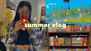 summer vlog ☀️ manila, manga shopping, h&m, etc.