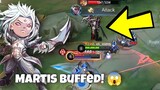 This buffed martis is so strong even inside the tower! 😱 | Mobile Legends Bang Bang