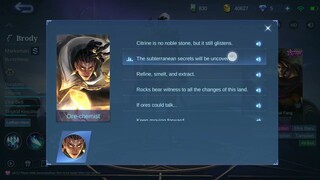 Brody Ore-Chemist Collector Skin Voice Lines - Mobile Legends