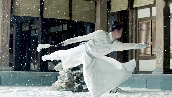The sword dance has been played out! This is probably what "fair as a startled swan" looks like!