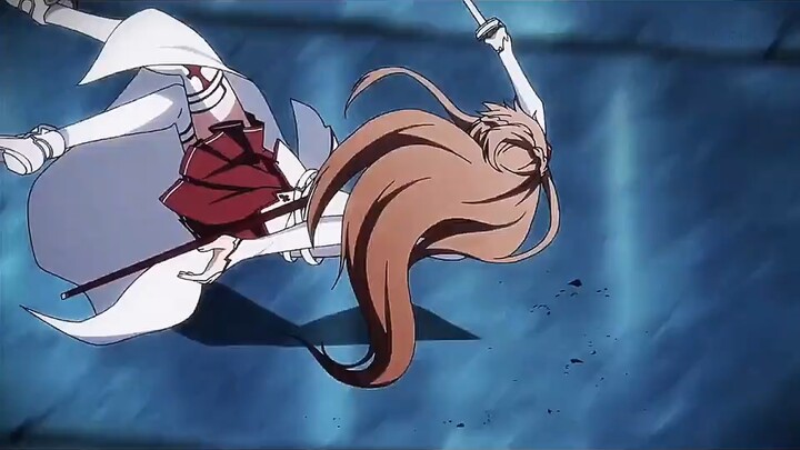 Drawing my sword on instinct is to protect you behind me.