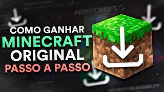 🔥 SEJA RÁPIDO! PASSO A PASSO PRA GANHAR MINECRAFT ORIGINAL
