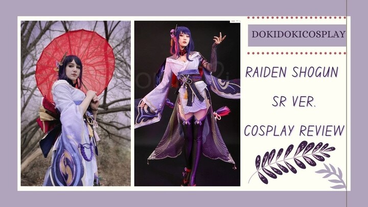 Genshin Impact: Raiden Shogun SR cosplay unboxing and review || DokiDokiCos