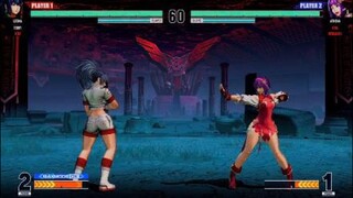 KOF15　チャンピオンvsチャンピオン　アテナの本気の立ち回り