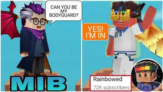 🔴I HIRED RAINBOWED AS BODYGUARD TO MAKE ME WIN IN BEDWARS 😱 -BLOCKMAN GO