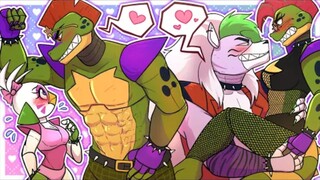 【Subtitel Bahasa Mandarin】Tekanan Dinding Kekasih Monty & Roxy (Animasi Pelanggaran Keamanan FNAF)