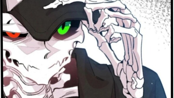 Anime|Cartoon Stay-at-home Skeleton|He's Cool When His Eyes Get Red