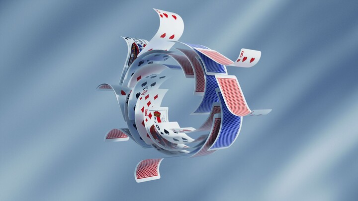 [Đánh giá cao hình ảnh năng động của C4D] Bài poker "House of Cards" Đánh giá hoạt hình hình ảnh sán