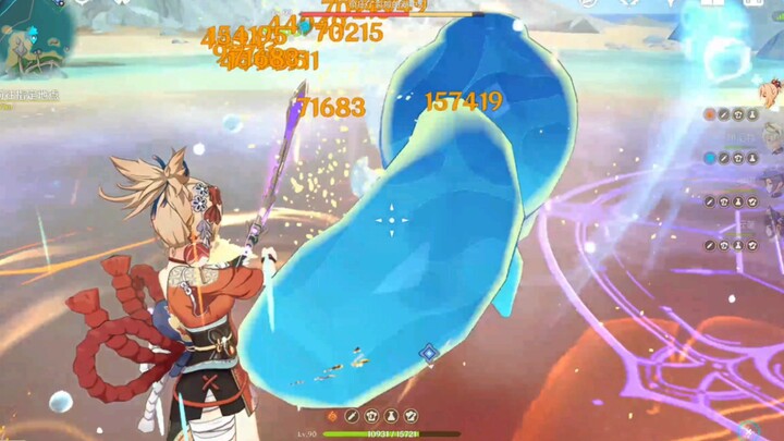 Super-empowered Xiao Gong defeats 3 million Murkwater sprites along the shores of Fontaine’s Great W
