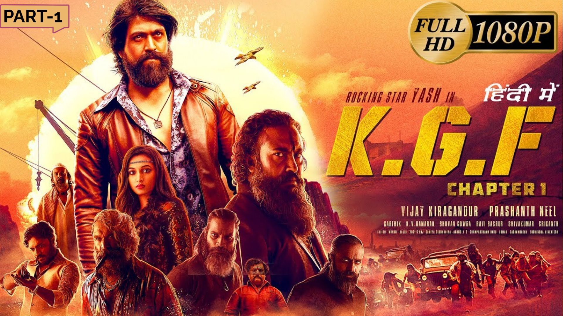 KGF Chapter 1 Full Movie In Hindi Dubbed Yash Srinidhi Shetty Prashanth Neel Action Movie Bstation