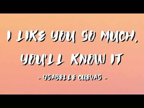 I Like You So Much, You'll Know It Lyrics