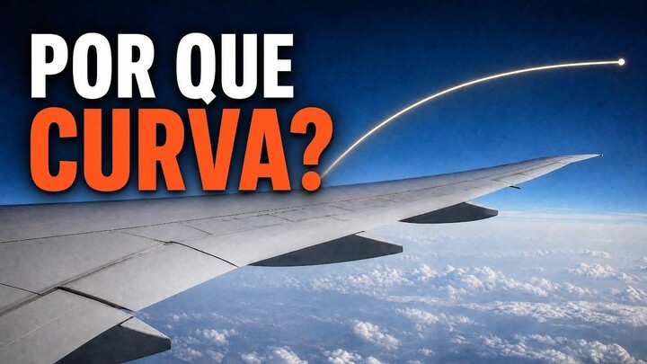 Por Que Aviões Fazem Curvas no Mapa?