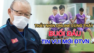 Buổi tập đầu tiên ĐTVN: TÂN BINH ngủ cùng TUẤN ANH gây chú ý