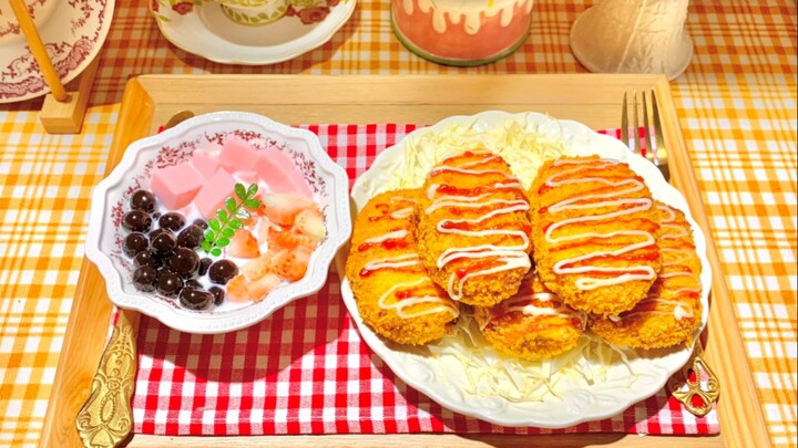 Croquette | 漫画里的可乐饼·仙草丸子奶冻碗