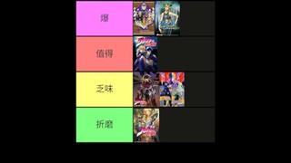 排名！JOJO的奇妙冒险！最好的动画剧集！