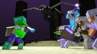 Dream End Fight | Minecraft Manhunt Animation