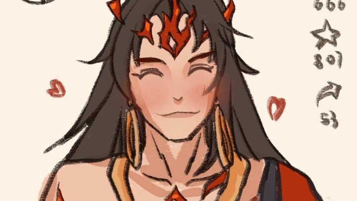 [Xiu Di | Onmyoji Handwritten] Xiu Di's pat and release challenge (Asura, pat gently! ♂)