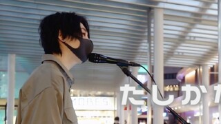 การร้องเพลงข้างถนนของญี่ปุ่น "たしかなこと" Kazuma Oda