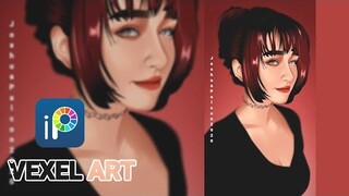 VEXEL ART TUTORIAL [SPEED-ART] | IBISPAINTX