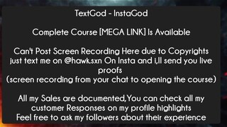 TextGod - InstaGod Course Download