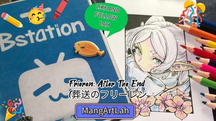 Mewarnai gambar Frieren
