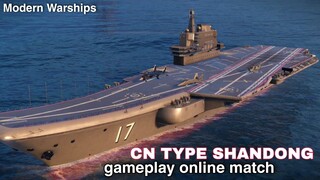 Modern Warships: CN TYPE 001A SHANDONG in Action.