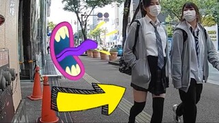 cute Japanese girls didn't expect the surprise  ~  bushman prank in japan , I GOT ARRESTED AGAIN! 😂