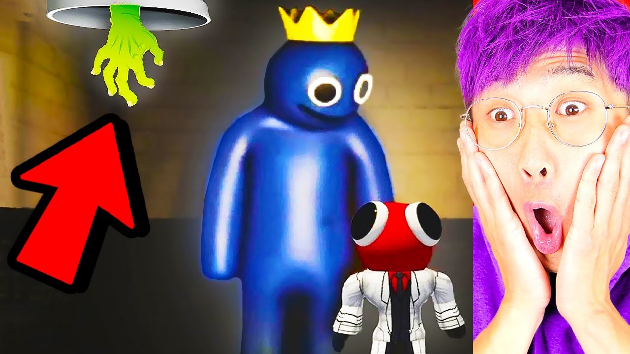 Blue Attacking Rainbow Friends Roblox