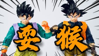 悟空日最好的礼物？368元的口蘑骑车悟空A款&B款开箱分享 非万代shf龙珠孙悟空翰林玩