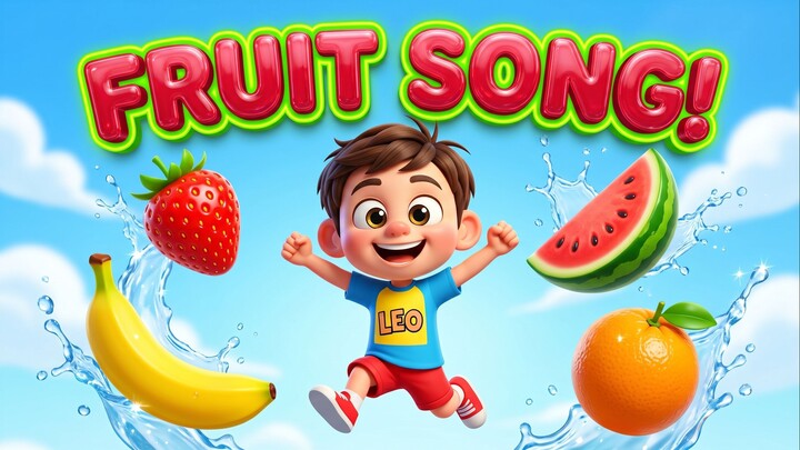 Fruit Song for Kids 🍎 Learn Fruits & Healthy Eating | Nursery Rhymes