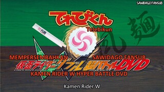 Kamen rider W hyper battle DVD a bowl of rice subtitle Indonesia