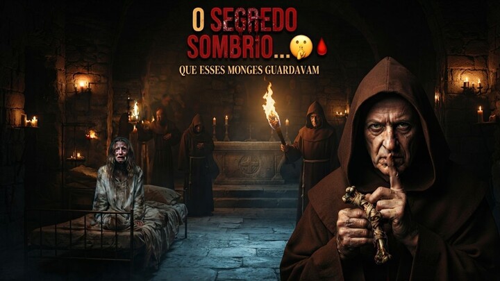 O Segredo Sombrio Que Esses Monges Guardavam... 🤫⛪ #shorts #terror #conspiracao #horror #film